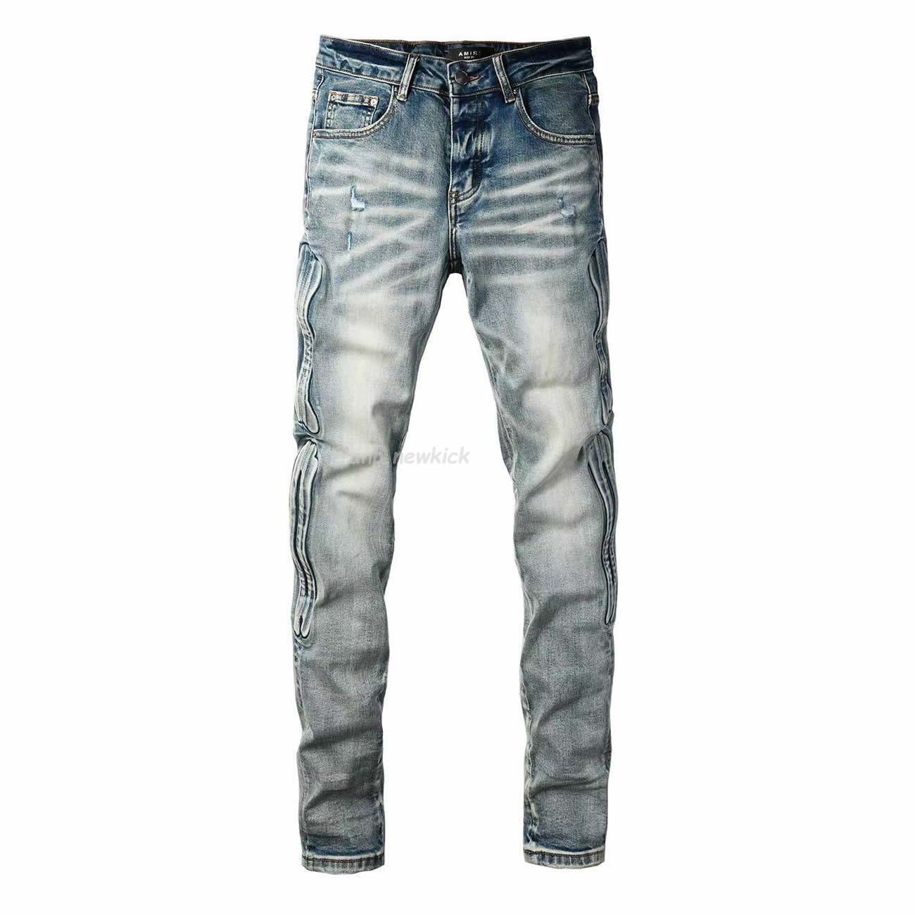 Amiris Jeans Men Fashion Patch Repair Low Rise Skinny Denim (8) - www.newkick.org